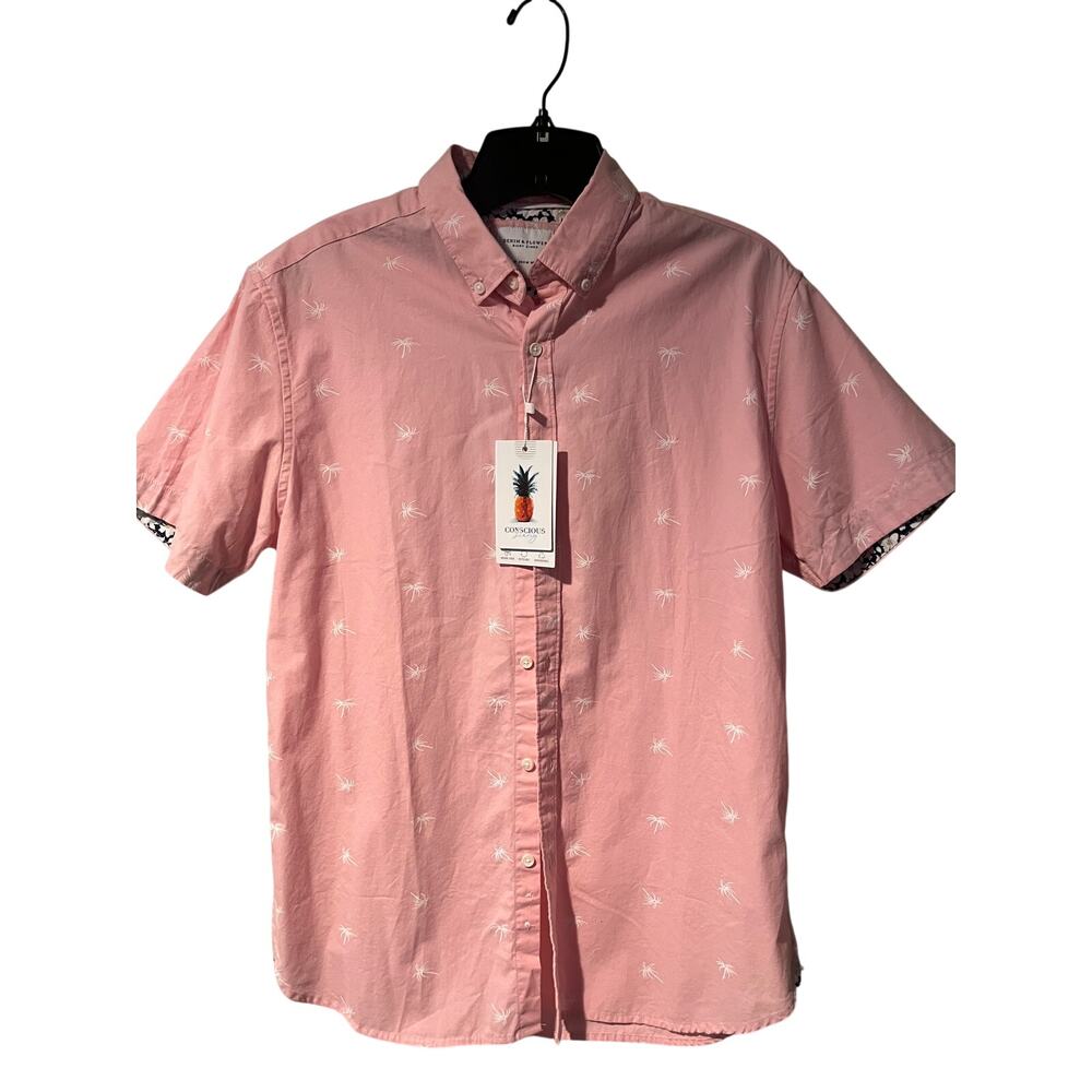 Denim & Flower Short Sleeved Shirt